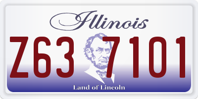 IL license plate Z637101