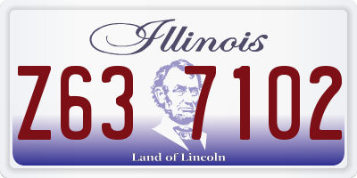 IL license plate Z637102