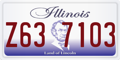 IL license plate Z637103