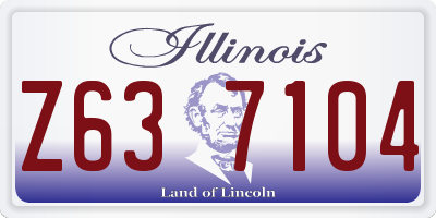 IL license plate Z637104