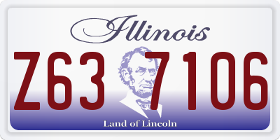 IL license plate Z637106