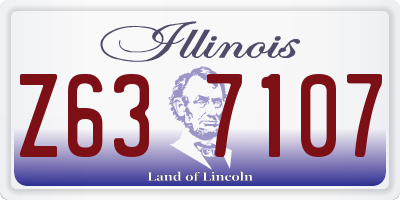 IL license plate Z637107