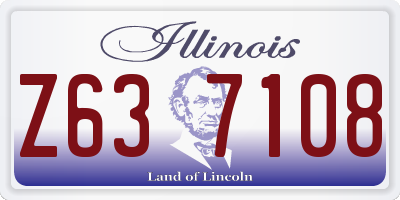 IL license plate Z637108