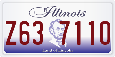 IL license plate Z637110