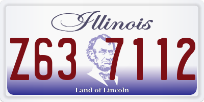 IL license plate Z637112