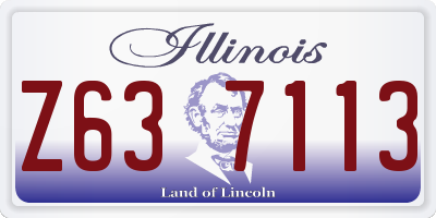 IL license plate Z637113