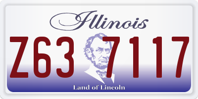 IL license plate Z637117