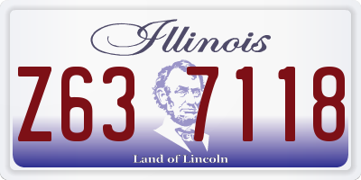IL license plate Z637118