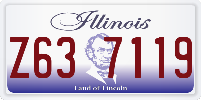 IL license plate Z637119