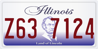 IL license plate Z637124
