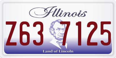 IL license plate Z637125