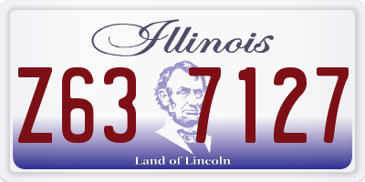 IL license plate Z637127