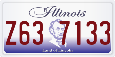 IL license plate Z637133