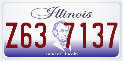 IL license plate Z637137