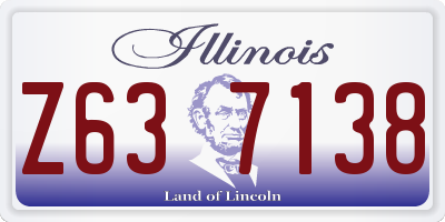IL license plate Z637138