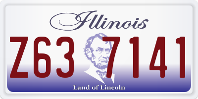 IL license plate Z637141