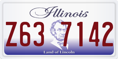 IL license plate Z637142