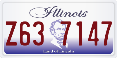 IL license plate Z637147
