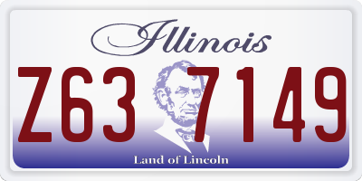 IL license plate Z637149