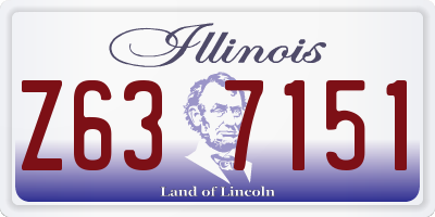 IL license plate Z637151