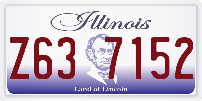 IL license plate Z637152
