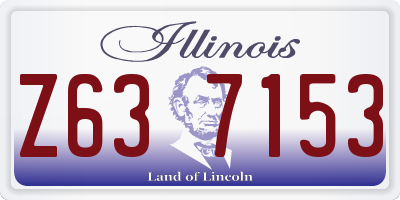 IL license plate Z637153