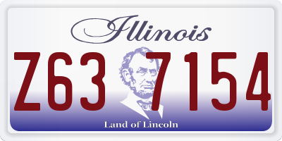 IL license plate Z637154