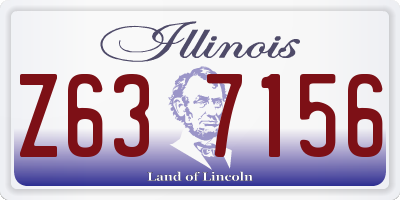 IL license plate Z637156