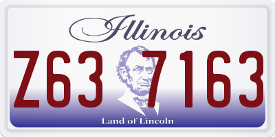 IL license plate Z637163