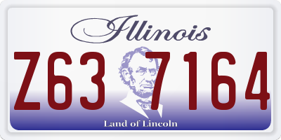 IL license plate Z637164