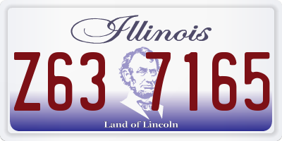 IL license plate Z637165
