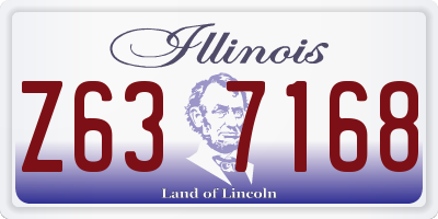 IL license plate Z637168