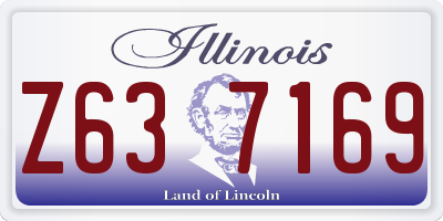 IL license plate Z637169