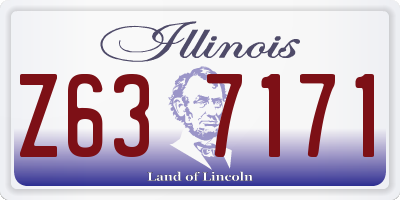 IL license plate Z637171