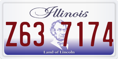 IL license plate Z637174