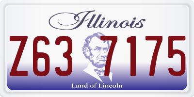 IL license plate Z637175