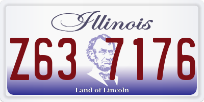 IL license plate Z637176