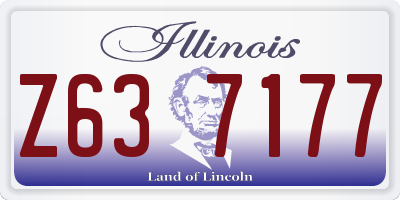 IL license plate Z637177