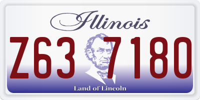IL license plate Z637180