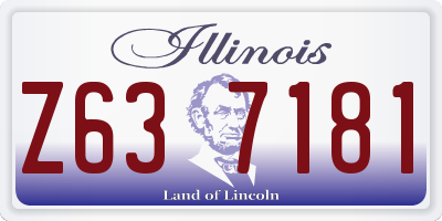 IL license plate Z637181