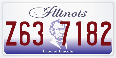 IL license plate Z637182