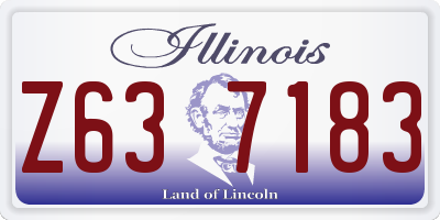 IL license plate Z637183