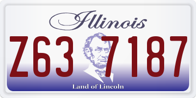IL license plate Z637187