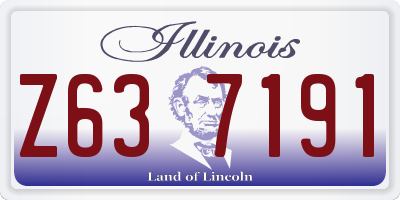 IL license plate Z637191