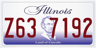 IL license plate Z637192