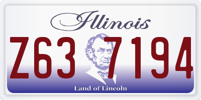 IL license plate Z637194