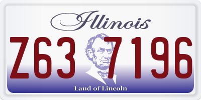 IL license plate Z637196