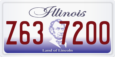 IL license plate Z637200