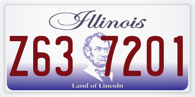 IL license plate Z637201