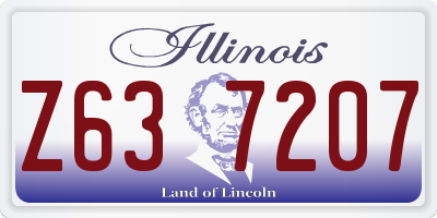 IL license plate Z637207